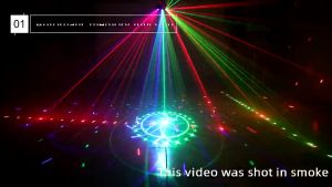 Đèn laser sân khấu 9 mắt cao cấp nháy theo nhạc hiệu ứng sống động cho phòng karaoke vũ trường party...