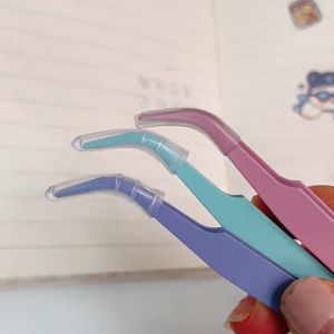 1Pcs Elbow/Straight Tweezers INS Candy Color Student Handmade DIY Tape Stickers Scrapbook Tools