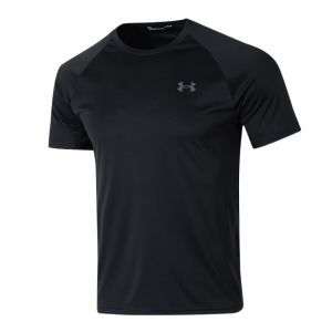 UA Mens Quick Dry T-Shirt Short Sleeve Training Fitness Sportwear Half Sleeve Quick Dry Shirt Breathable Comfortable Polyester