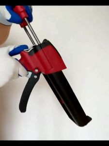 Súng bơm keo chà ron 2 thành phần trợ lực cao cấp - Súng bơm keo chít mạch Cetex (thi công keo Epoxy 2 thành phần 400ml)