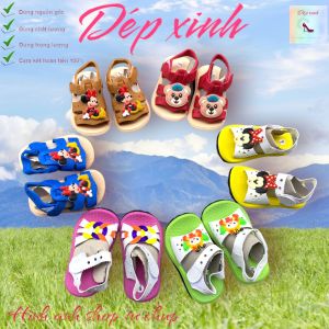Dép xốp kèn tập đi xe cho bé trai gái xốp mềm êm chân