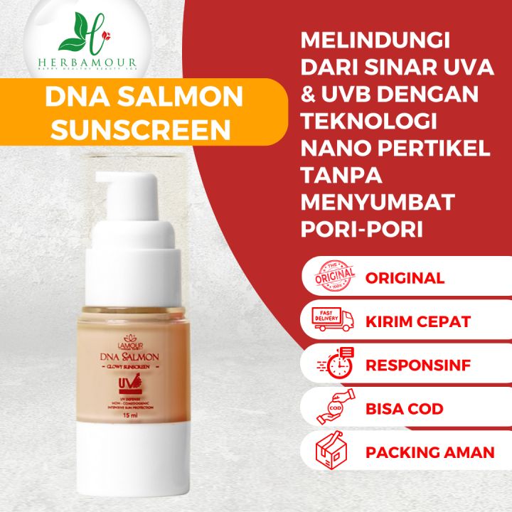 LAMOUR DNA SALMON GLOWY SUNSCREEN SPF 50 Lazada Indonesia