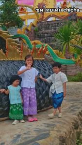 ผ้าถุงเด็ก รุ่น เดือนฉาย 2-6 ขวบ ผ้าทอลายไทย 🎈 ❤️ ชุดไทยเด็กหญิง ใส่สบาย ชุดไทยเด็ก LOOM