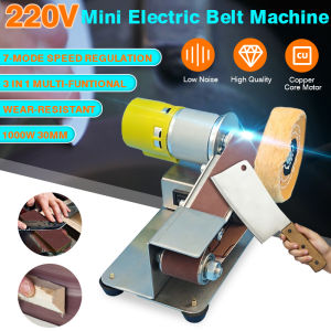 3 in 1 DIY Polishing Grinding Machine Cutter Edges Sharpener Multifunctional Grinder Mini Electric Belt Sander