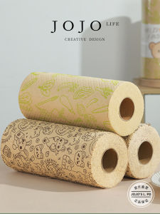 JOJOS L. PD.Soft Thickened Bamboo Fiber Lazy Persons Cloth Dry Wet Use Scrubber Soft Household Cleaning Tool Floor Care