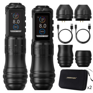 AMBITION | Ambition Wireless Tattoo Machine Traveler-T1 Straight Rod Direct Drive and Traveler-T2 Adjustable Stroke 2.4-4.2mm Battery Pen