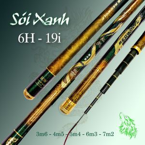 SÓI XANH ( RED WOLF ) đến từ dòng cần nội địa với độ cứng 6H - F1 (tặng kèm ngọn và bao cần)