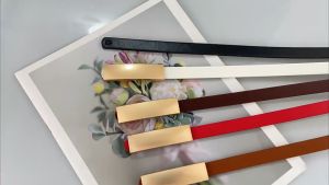 Thắt Lưng Nữ Bản Nhỏ Đai Váy Khóa Tròn Phong Cách Thanh Lịch Sang Chảnh