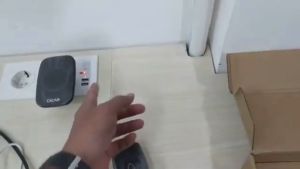 CACAZI Bel Pintu Wireless Multifungsi Tahan Air IP44 dengan 2 Transmitter & 2 Receiver - Warna Hitam