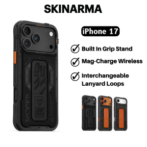 SKINARMA Phantom iPhone 17 Pro Max Case / iPhone 17 Pro Case / 17 Air Mag-Charge Grip Stand Phone Case