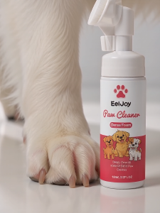 EelJoy No-Rinse Pet Paw Cleaner Foam with Silicone Brush (100ml) – Waterless Dog & Cat Paw Cleanser | Deep Dirt Removal & Paw Care