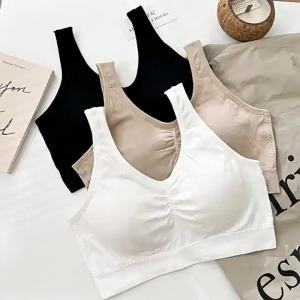 สปอร์ตบราผ้าทอ ฟองน้ำเย็บติด XL-2XL