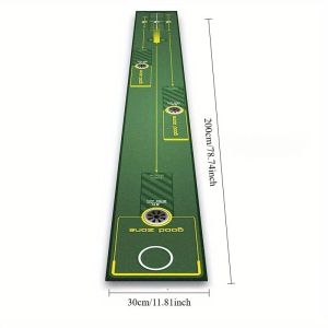 VIKAMA Outdoor Golf Putting Training Mat Good Zone Design Non Slip Portable Rug Mens Gift Patio Home Decor Mat