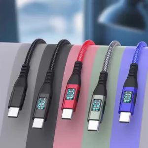 Cáp USB-C To C LAIHONEN PD 100W Có Màn Hình LED Bọc Nylon Sạc Nhanh Dành Cho iPhone 15 Pro Max Galaxy iPad Pro - 480Mbps 1 Cái/2 Cái