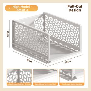 bicoy | Adjustable Drawer Style Organizing Shelf