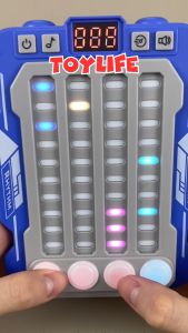 Máy chơi game bấm nút theo nhịp điệu thông minh cho bé đồ chơi bậc thầy nhịp điệu có đèn nhạc luyện tốc độ phản xạ