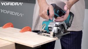 Yofidra | Máy Cưa Tròn Điện Không Chổi Than YOFIDRA 5 Inch 125MM Dụng Cụ Cắt Gỗ Dùng Cho Pin Makita 18V Dụng Cụ Điện Tự Làm Tại Nhà