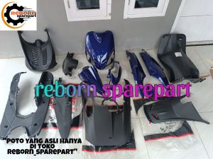 full set cover body halus kasar Yamaha Mio sporty kuning  - cover body kasar & halus Mio sporty kuning ful set
