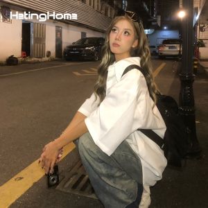 HetingHOME | Bold Fashionable Couples White Short Sleeve Shirt