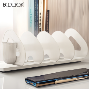 New Acrylic Desktop Bookends Transparent Student Office Supplies Bookshelf Organizer Desk Storage Rack Dormitory Document Holder