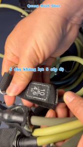 Dây kéo kháng lực đàn hồi tập gympilates Dây ngũ sắc móc kéo cáp tập lên cơ full body cho nam nữ