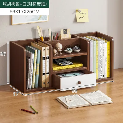 Desktop Bookshelf Stand up Multi Layer Writing Desk Storage Rack