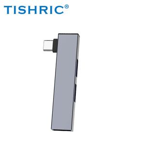 TISHRIC Side Plug-in USB Extender 3 in 1 USB Docking Station 3 Ports USB hub USB/Type-C Interface Docking Station for PC Laptop