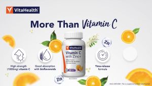 VITAHEALTHS TIME RELEASE VITAMIN C 1000MG WITH ZINC 60S+30S
