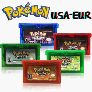 Bandai | GBA Game Pokemon Series 32 Bit Video Game Cartridge Console Card Pokemon EMERALD FIRERED LEAFGREEN RUBY SAPPHIPE