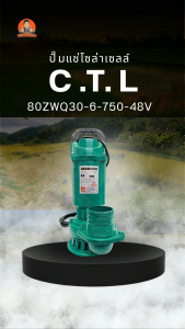 C.T.L ปั๊มไดโว่ ปั๊มแช่ ปั๊มจุ่ม โซล่าเซลล์ มอเตอร์บัสเลส ขนาด 370W 750W 1500W ท่อ 2-6 นิ้ว 24V-108V ปั๊มไดโว่ CTL ปั๊มแช่DC ไดโว่ สายไฟยาว 7 เมตร มอเตอร์ทองแดงแท้ ตัวเรือนเหล็กหล่อ รับประกันคุณภาพ 1 ปีเต็ม