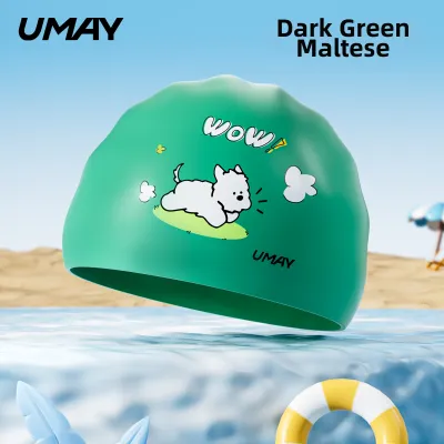 Attractive Waterproof Silicone Swim Cap for Children
