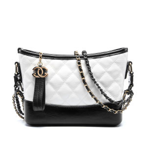 Trendy Diamond Pattern Leather Chain Bag Womens Single Shoulder Crossbody Bucket Bag New 2025 Fashion Casual Handbag