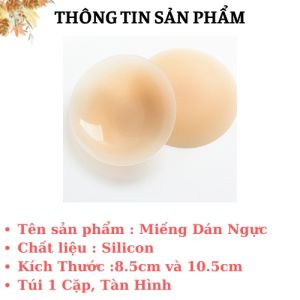 Gói 2 miếng dán ngực silicon tàng hình miếng dán ti mỏng siêu thật da