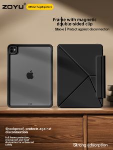 Zoyu | Full Protection Case with Rotating Stand and Detachable Pencil Case for iPad 13-inch