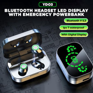 Mochoe COD Headset Bluetooth YD03 TWS Sports Earphones Bluetooth 5.3 In Ear Waterproof Music HIFI