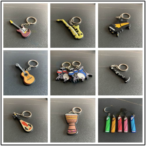 Musical Instrument Keychains