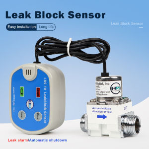 HMLBS-10 Water Leak Protector Flood Sensor Water Leak Sensor Leak Alarm/Automatic Shut Off for Kitchen/Bathroom