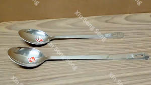 12"/ 14" Stainless Steel Solid Spoon 不锈钢实心勺