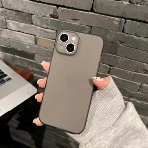 Ice Mist Frosted Transparent Simple Apple 15promax New Arrival Phone Case for Iphone14 Silicone Soft Case 13 All-Inclusive Drop-Resistant 12 Anti-Fingerprint 11 Fancy Protective Case XR Men and Women Mini