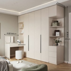 Customizable Simple Design Wooden Wardrobe