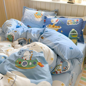 MANSHIAN | Cute Cartoon Children Cotton Bedding Set
