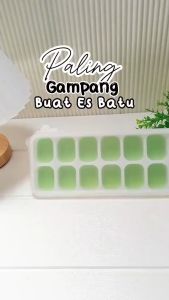 Cetakan Es Batu/ Ice Cube Tray 14 Slot Dengan Tutup Bentuk Kotak Bahan Silikon Serbaguna/ Cetakan Coklat Cetakan Serbaguna Premium Bisa Kreasi Minuman