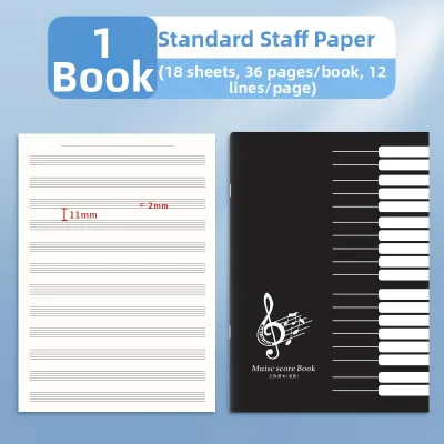 TrueColor | Beginner Large Spacing Musical Score Book 12mm