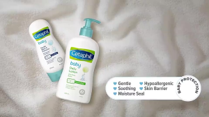 CETAPHIL BABY Wash & Shampoo with Organic Calendula and Sunflower Seed Oil 400ml -Gentle & Hypoallergenic