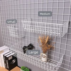 Open End Wire Mesh Basket Storage Hanging Screen Basket Display Rack Organizer Screen Mesh Storage Bin