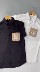 Áo sơ mi nam tay ngắn đẹp trẻ trung chất vải lụa không nhăn mẫu mới nhất cao cấp