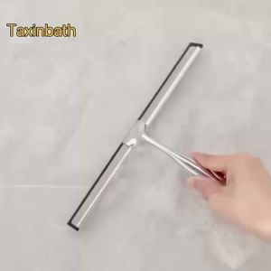 Cây Lau Kính Bằng Thép Không Gỉ 10 Inch Với Lưỡi Cao Su Dùng Cho Kính Cửa Sổ Gương Ô Tô Dụng Cụ Vệ Sinh Gia Đình