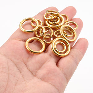 Stainless Steel Gold Seamless Rings Jewelry 18K Gold Ring DIY Jewelry Accessories