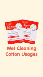 Suzuran Babys Wet Cleaning Cotton (30s) | Baby Oral Wipes | Mummy Nipple Wipes | Oh Baby Store