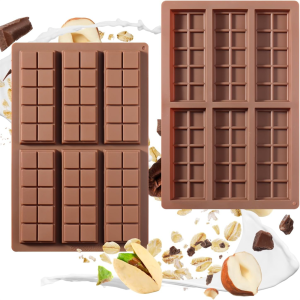 Chocolate Bar Silicone Mold Large Candy Bar Mold Suitable for Filling Dubai Chocolate Pistachios and Candy Sticks
